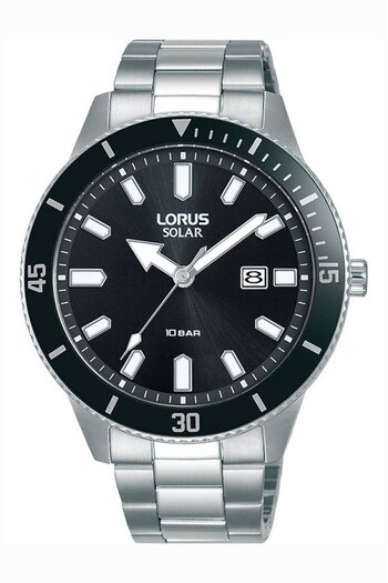Lorus Gents Silver Tone Solar Watch (D18777) | £100