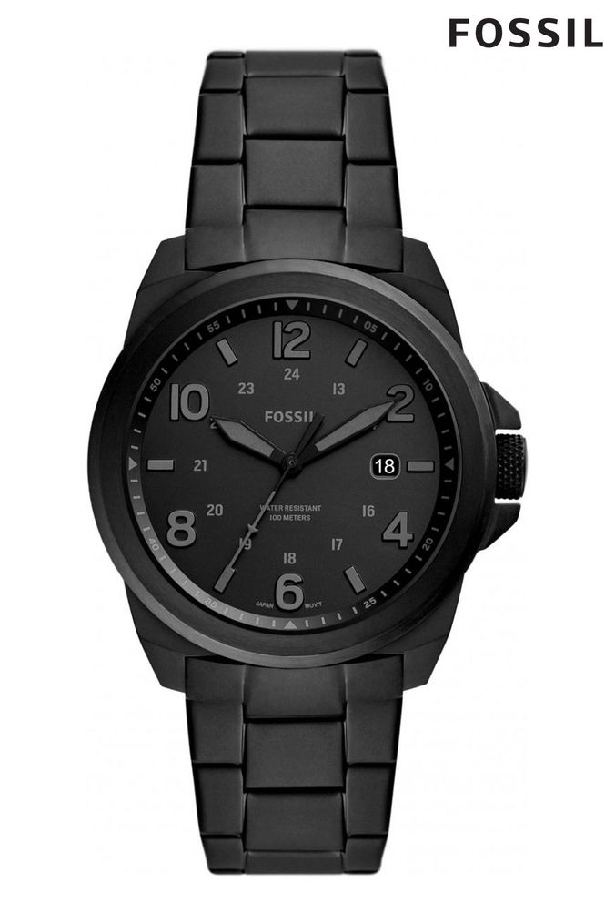 Black metal watches for mens online hotsell
