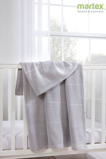Martex Baby Grey Cellular Blanket (D19224) | £22