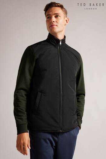 Ted Baker Green Hemis Long Sleeved Reversible Nylon Zip Through Jacket (D19429) | £145
