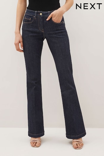 Blue Rinse Lift Slim And Shape Low Rise Flared Jeans Neck (D19519) | £50