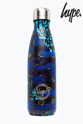 Hype. Blur Tyler Camo Crest Black Water Bottle (D19546) | £18