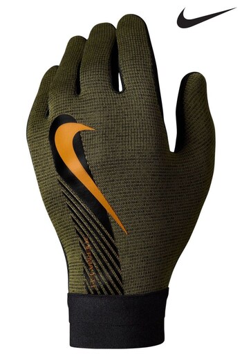 Nike Green/Black Kids Therma-FIT Academy Football Gloves (D19578) | £18