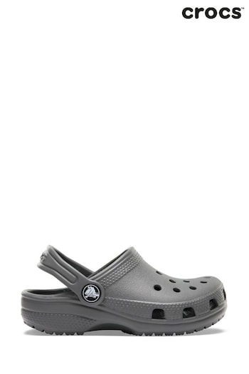 Crocs Charcoal Toddler Grey Classic Clog Sandals (D19786) | £30