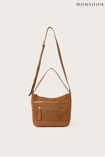 Monsoon Natural Leather Shoulder Bag (D19881) | £69