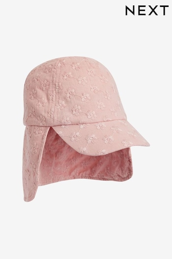 Pink Broderie Legionnaire Hat (3mths-10yrs) (D20052) | £7 - £9
