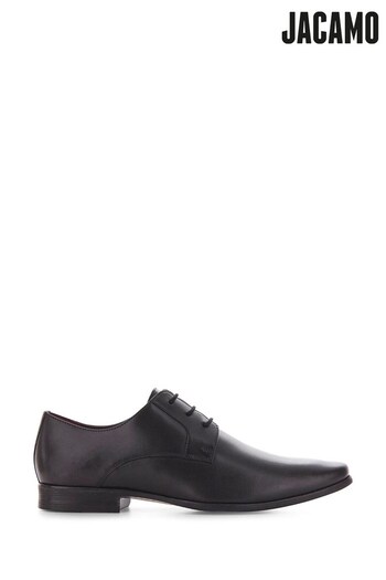 Jacamo Black Mason Leather Derby Formal Shoes with Extra Wide Fit (D20066) | £38