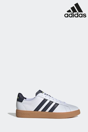 adidas White/Black Sportswear Grand Court Cloudfoam Comfort Trainers (D20211) | £70