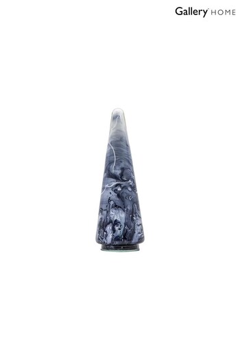 Gallery Home Black Black Marbled Tree Glass 10cm (D20484) | £18