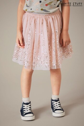 White Stuff Pink Fiona Tuelle Skirt (D20544) | £30