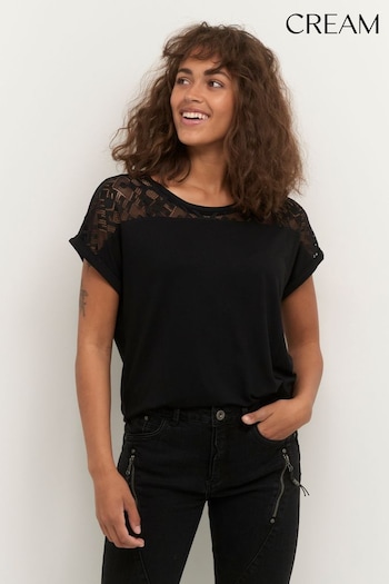 Out Trulla Jersey Black T-Shirt (D20775) | £30