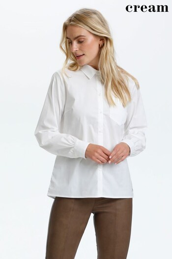 Cream Acir Long Sleeve White Shirt (D20884) | £32