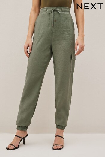 Khaki Green Utility Side Pocket Trousers (D20927) | £42