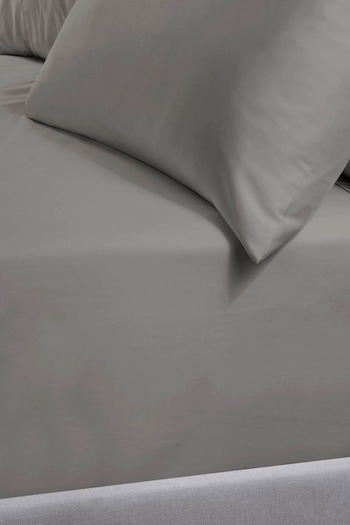 TLC Grey 5* 240 Thread Count Fitted Sheet (D21179) | £22 - £37