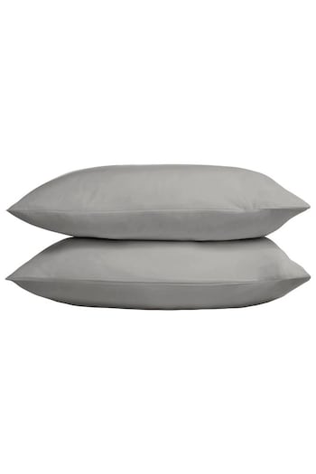 TLC Set of 2 Grey 5* 480 Thread Count Pillowcases (D21185) | £20