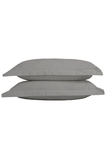 TLC Set of 2 Grey 5* 480 Thread Count Pillowcases (D21214) | £18