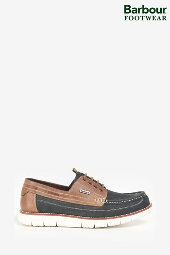 Barbour® Navy Hardy Boatshoes (D21460) | £119