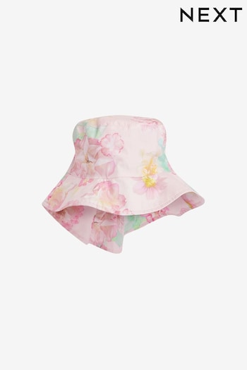 Pink Low Back Bucket Hat (3mths-10yrs) (D21473) | £8.50 - £10.50