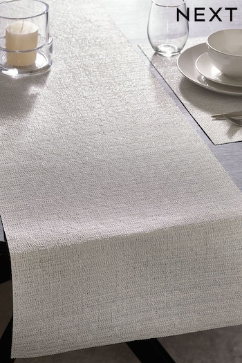 Silver Wipe Clean Table Linen Table Runner (D21770) | £12