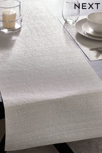 Silver Metallic PVC Table Runner (D21770) | £12