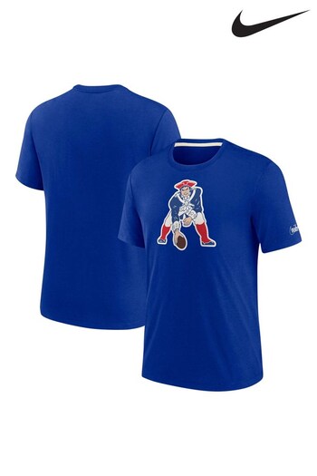 Nike Blue NFL Fanatics New England Patriots Impact Tri-Blend T-Shirt (D21817) | £28