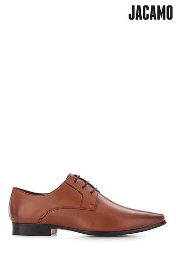 Jacamo Brown Mason Tan Leather Formal Derby Standard Fit Shoes (D21862) | £38