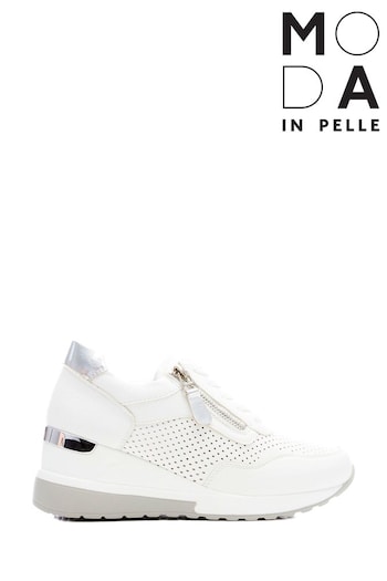 Moda in Pelle Perforated Upper Chunky Trainers (D22070) | £135