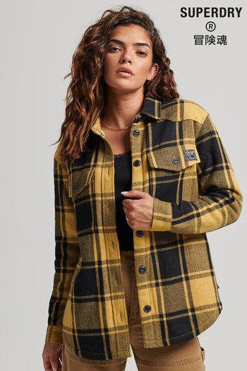 Superdry Gold Borg Flannel Check Overshirt (D22210) | £75