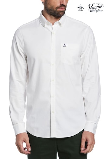 Original Penguin Oxford Shirt In Bright White (D22471) | £65