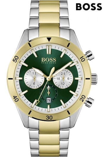 BOSS Gold Plated Gents Santiago Watch (D22835) | £329