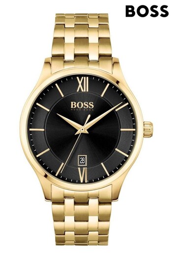 BOSS Gold Plated Gents Elite Watch (D22942) | £219