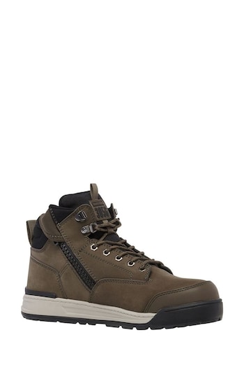 Hard Yakka Green 3056 Lace Zip Safety Schoenen Boots (D22991) | £110