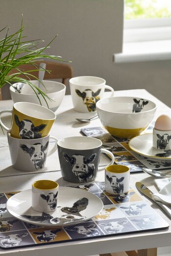 MM Sketch Yellow Cow Egg Cups Set of 4 (D22999) | £24