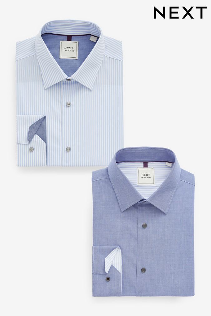 Mens Blue Striped Shirts Next Official Site