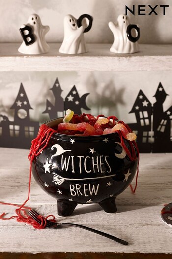 Black Halloween Witches Brew Serve Bowl (D23567) | £26