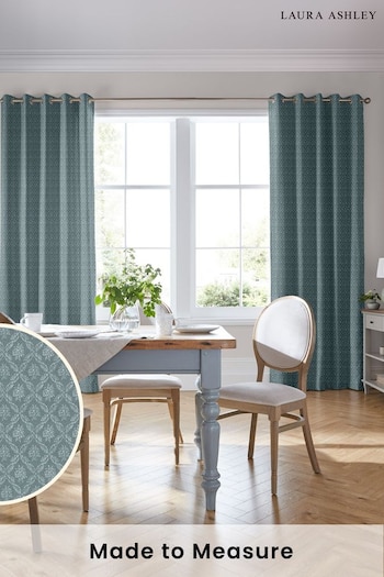 Laura Ashley Spruce Abingdon Made To Measure Curtains (D24081) | £109