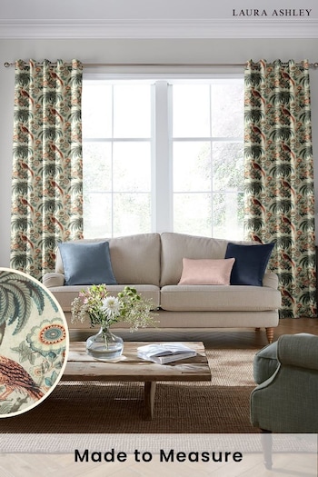 Laura Ashley Eucalyptus Burdett Made To Measure Curtains (D24092) | £91