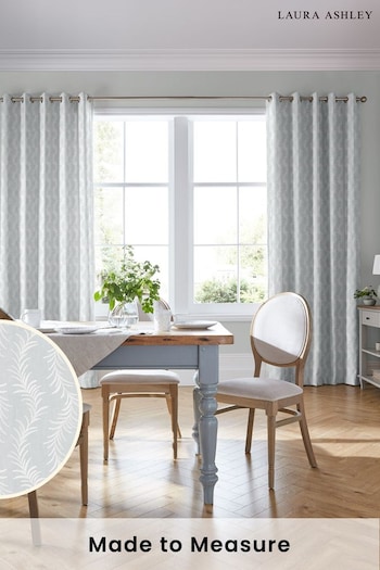 Laura Ashley Slate Dee Made To Measure Curtains (D24102) | £128