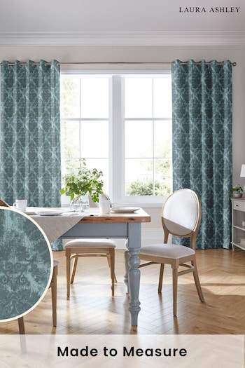 Laura Ashley Spruce Forden Made To Measure Curtains (D24107) | £109