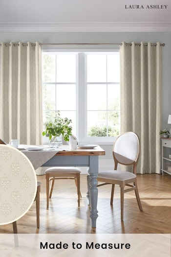 Laura Ashley Dove Grey Gower Made To Measure Curtains (D24109) | £91