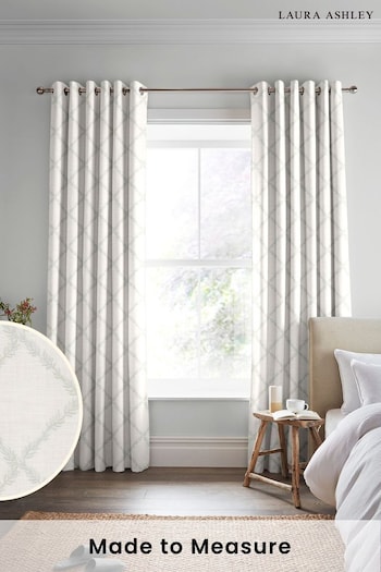 Laura Ashley Sage Pennorth Made To Measure Curtains (D24119) | £128