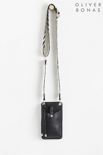 Oliver Bonas Black Phone Cross-Body Bag (D24293) | £26