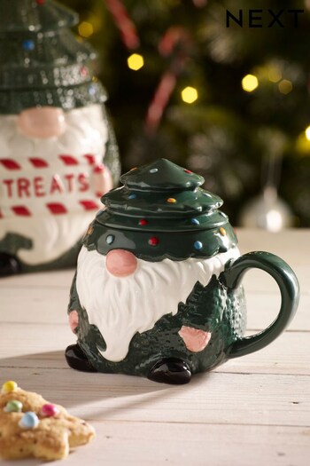 Green Christmas Gonk Mug (D24514) | £8