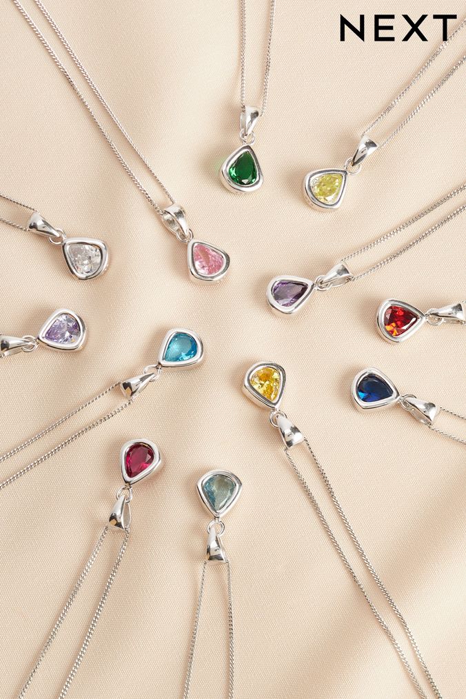 Buy Women s Sterling Silver Birthstone Jewellery Online Next UK