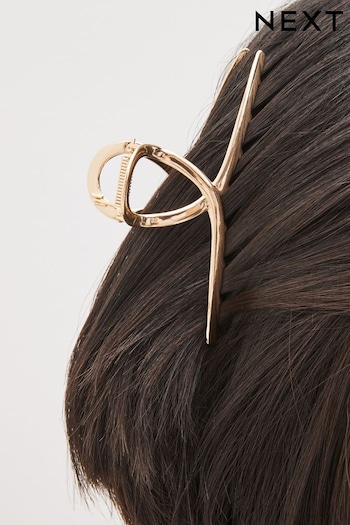 Gold Tone Swirl Hair Clip (D24667) | £10