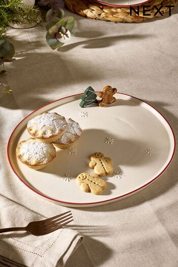 Cream Gingerbread Platter (D25022) | £20