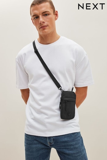 Black Cross-Body Phone Bag (D25046) | £16
