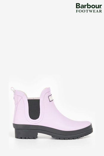 Barbour® Lilac Purple Barbour® Mallow Short Wellington Boots (D25358) | £55