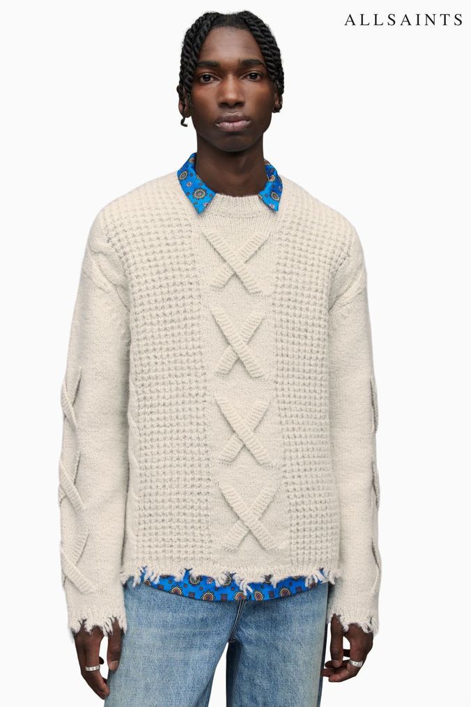 Buy Men s AllSaints Wool Jumpers Online Next UK
