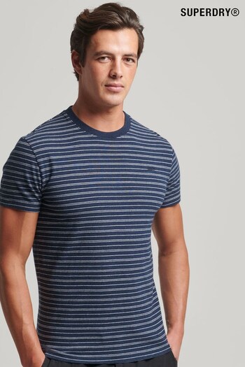 Superdry Blue Vintage Stripe T-Shirt (D25624) | £23